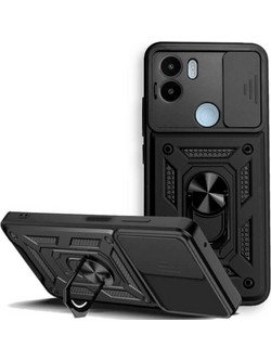 Bodycell Armor Slide Ring Holder Back Cover Black (Xiaomi Redmi A1 Plus / A2 Plus)