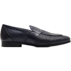 Perlamoda Ανδρικά Μοκασίνια Loafers Δερμάτινα Navy Μπλε B902