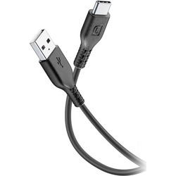 Cellular Line USB-A to USB-C 1.2m Black 8018080428203