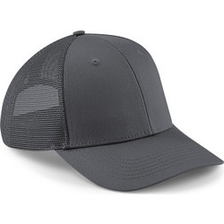 Beechfield Urbanwear Ανδρικό Καπέλο Jockey με Δίχτυ Snapback Υφασμάτινο Ανθρακί B646