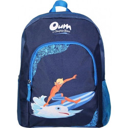 Bagtrotter Oum Le Dauphin Σχολική Τσάντα Πλάτης Νηπιαγωγείου Navy Μπλε 37153------2