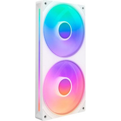 NZXT F240 RGB Core White Case Fan 120mm ARGB με Σύνδεση 3-Pin 4-Pin PWM 2τμχ White
