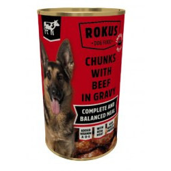 Rokus Chunks with Beef in Gravy 24x410gr