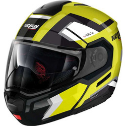Nolan N90-3 Black White Yellow 48 Κράνος Μηχανής Flip-Up 1630gr