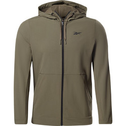 Reebok Ανδρική Ζακέτα με Κουκούλα και Φερμουάρ Χακί H44117