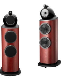 Bowers & Wilkins 802 D4 Ζεύγος Ηχείων Hi-Fi Δαπέδου 500W 3 Δρόμων Rosenut Satin