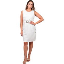 Vagias Mini Καλοκαιρινό Βραδινό Φόρεμα Λευκό 4749-70