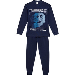 Pretty Baby Παιδική Πιτζάμα Βαμβακερή Χειμωνιάτικη Navy Μπλε 63893-420