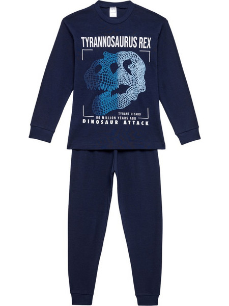 Pretty Baby Παιδική Πιτζάμα Βαμβακερή Χειμωνιάτικη Navy Μπλε 63893-420