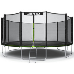 Zipro Jump Pro Τραμπολίνο Εξωτερικού Χώρου με Σκάλα & Δίχτυ Μαύρο 496cm