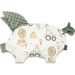 La Millou Sleepy Pig Abc Farm Khaki Βρεφικό Μαξιλάρι Ύπνου Υποαλλεργικό 40x35cm