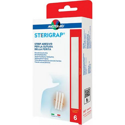Master Aid Sterigrap Αποστειρωμένα Αυτοκόλλητα Ράμματα 10x1.2cm 6τμχ