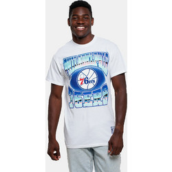 Mitchell & Ness Philadelphia 76ears Stateside Ανδρικό Αθλητικό T-Shirt Λευκό TP7524-P76WHIT