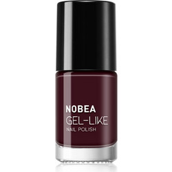 Nobea Day to Day Gel Like Almost Black N18 Gloss Βερνίκι Νυχιών Μακράς Διαρκείας 6ml