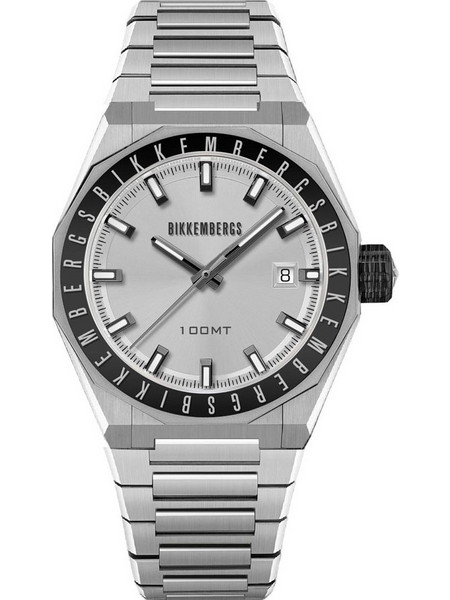 Bikkembergs Ανδρικό Ρολόι με Ασημί Μεταλλικό Μπρασελέ BKA40