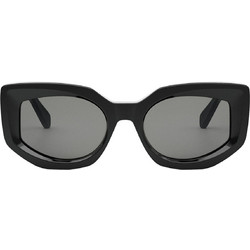 Celine CL40277I 01A Γυναικεία Γυαλιά Ηλίου Cat Eye Κοκάλινα Μαύρα με Μαύρο Φακό
