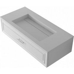 Inter Ceramic Solid Surface Σετ Πάγκος Μπάνιου με Νιπτήρα 10025/38416