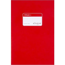 Clever Τετράδιο Ριγέ B5 50 Φύλλων Κόκκινο 5205486219389