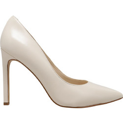 Nine West TATIANA Γόβες Δερμάτινες με Τακούνι Στιλέτο Εκρού 01-150