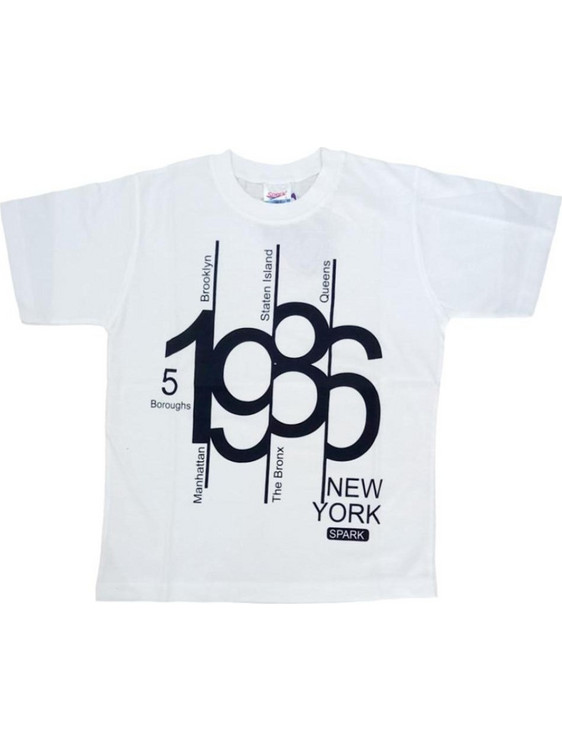 Spark Παιδικό T-Shirt Μακρυμάνικο Λευκό 4105