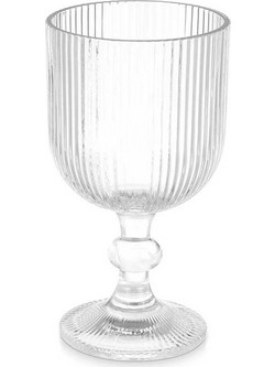 Mastershop Ποτήρι Κρασιού Γυάλινo Κολωνάτο 370ml MS-02984906