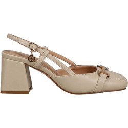 Migato Γόβες Slingback Δερμάτινες με Χοντρό Χαμηλό Τακούνι Μπεζ 100006913-010