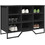 vidaXL Παπουτσοθήκη Ξύλινη Μαύρη M90xΠ38xY61.5cm 848644