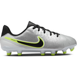 Nike Jr. Tiempo Legend 10 Academy FG/MG DV4348-001 Παιδικά Ποδοσφαιρικά Παπούτσια με Τάπες Ασημί