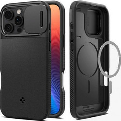 Spigen Optik Armor MagFit Back Cover Black (iPhone 16 Pro Max)
