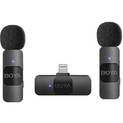BOYA BY-V2 Σετ 2 Μικρόφωνα Πέτου Lightning