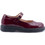 Love4shoes Juliet Παιδικές Μπαλαρίνες Λουστρίνι Ανατομικές με Ρυθμιζόμενο Λουράκι Μαύρες Μπορντό 24-381
