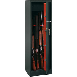 Technomax TCH/5 Key Οπλοκιβώτιο Ατσάλινο 5 Θέσεων 145x34x28cm Μαύρο