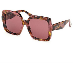 Max Mara MM0088 55S Γυναικεία Γυαλιά Ηλίου Τετράγωνα Κοκάλινα Καφέ με Ροζ Φακό