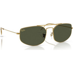 Ray-Ban RB3845 919631 Ανδρικά Γυαλιά Ηλίου Οβάλ Μεταλλικά Χρυσά με Μαύρο Φακό