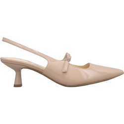 Nine West CALUN9X93 Γόβες Slingback Λουστρίνι με Λεπτό Χαμηλό Τακούνι Nude CALUN9X9301-LNA01