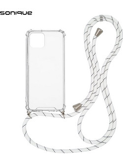 Sonique Strap Back Cover Transparent / Rainbow White (iPhone 11 Pro)