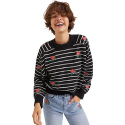 Desigual Saint Tropez Γυναικεία Πλεκτή Μπλούζα Μαύρη 22SWJF06-2000