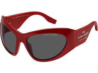 Marc Jacobs MARC773S C9AIR Γυναικεία Γυαλιά Ηλίου Oversized Κοκάλινα Κόκκινο με Μαύρο Φακό