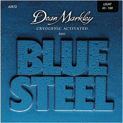 Dean Markley Blue Steel Σετ 4 Χορδές Ηλεκτρικού Μπάσου Nickel Plated Steel 45-100" Light Tension
