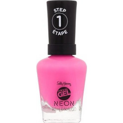 Sally Hansen Miracle Gel Neon 050 Fuchsia Fever Gloss Βερνίκι Νυχιών 14.7ml