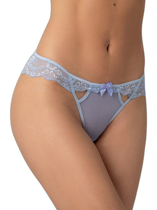 Milena By Paris Γυναικείο Sexy Brazil με Δαντέλα Γαλάζιο 8428