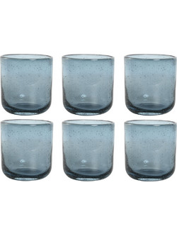 Home ESPRIT Σετ Ποτήρια Νερού Κρύσταλλο Μπλε 6τμχ S3057109