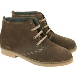Safe Step Γυναικεία Μποτάκια Chukka Suede Χακί με Χοντρό Χαμηλό Τακούνι 2021