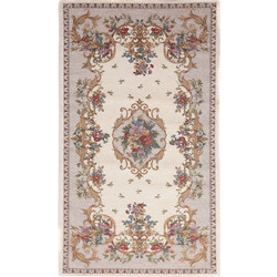 Royal Carpet Canvas Aubuson Χαλί Στρογγυλό 150cm 229 Beige Multi