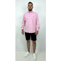 Dors Oxford Ανδρικό Πουκάμισο Βαμβακερό Μακρυμάνικο Κανονική Γραμμή Ροζ 1036002.C06
