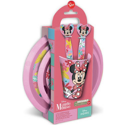 Stor Minnie Mouse Παιδικό Σετ Φαγητού Ροζ 5τμχ
