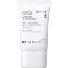 Innisfree Daily UV Defence Mineral Αντηλιακή Κρέμα Προσώπου SPF50+ 50ml