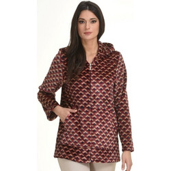 Primavera Γυναικεία Ρόμπα Χειμωνιάτικη Fleece Μπορντό K124