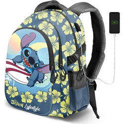 Karactermania Lilo & Stitch Lifestyle Running Σχολική Τσάντα Πλάτης Δημοτικού 06576
