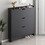 Woodwell Παπουτσοθήκη Ξύλινη Γκρι M80xΠ17xY115cm Ε8330,1